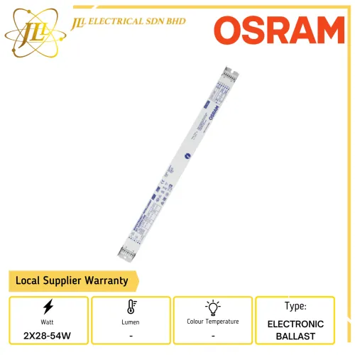 OSRAM OPTOTRONIC QTI 2X28/54W 220-240V DIMMABLE ELECTRONIC BALLAST