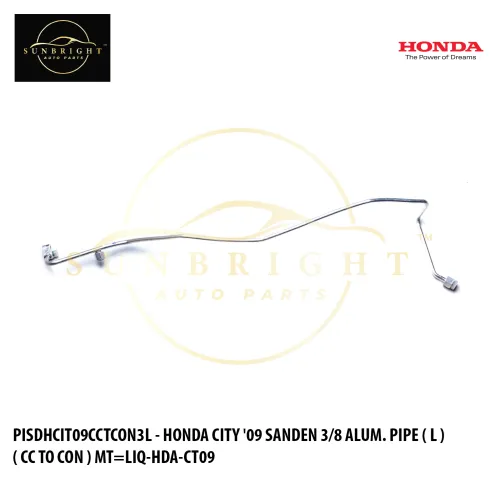 PISDHCIT09CCTCON3L - HONDA CITY '09 TMO SANDEN 3/8 ALUM. PIPE ( L ) ( CC TO CON ) MT=LIQ-HDA-CT09 / AM=HS-3680.M