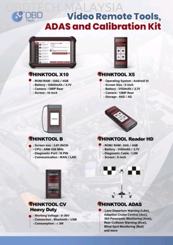 Thinktool X10 X5 ADAS Video Remote Diagnostic 