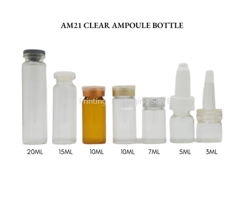 AM21 CLEAR AMPOULE BOTTLE