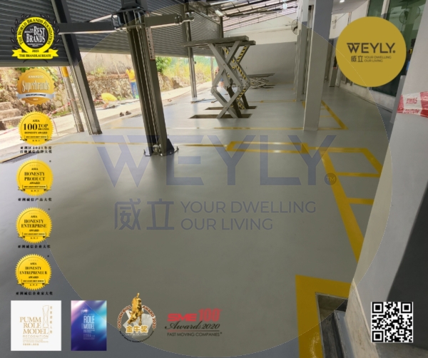  Polyurethane Screed MF Automotive Industries Polyurethane Screed MF  Self-Smoothing PU System Heavy Duty Industrial Floor Coatings Penang, Malaysia, Bukit Mertajam Services | WEYLY SDN BHD