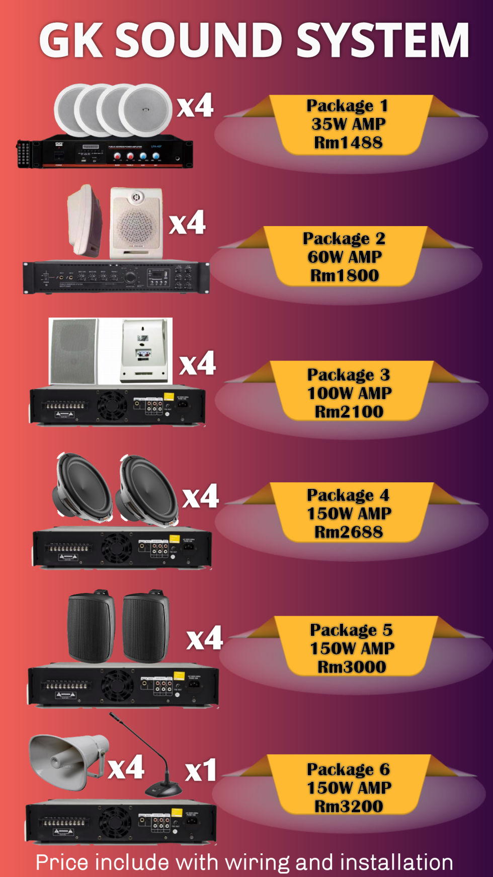 GK SOUND SYSTEM  [SUPPLIER KAJANG,SUPPLIER BANGI,SUPPLIER SRI KEMBANGAN,SUPPLIER CHERAS,SUPPLIER PUTRA JAYA,SUPPLIER NEGERI SEMBILAN,SUPPLIER NILAI,SUPPLIER SEREMBAN],PA SOUND SYSTEM,PA SYSTEM,PUBLIC ADDRESS SYSTEM,ANNOUNCEMENT,CEILLING SPEAKER,BOX SPEAKER,HORN SPEAKER 