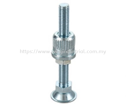 M12x100mm Screw Leveling Foot 32mm Steel Base c/w Bushing (L-3C)