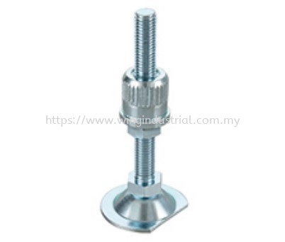 M12x100mm Screw Leveling Foot 50mm Steel Base c/w Bushing (L-4C)