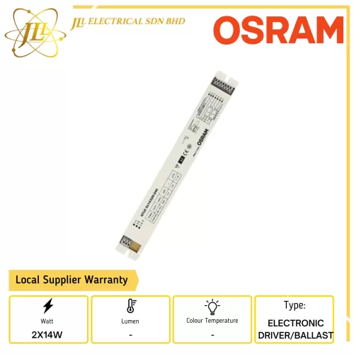 OSRAM QTZ5 2X14W 220-240V T5 ELECTRONIC BALLAST