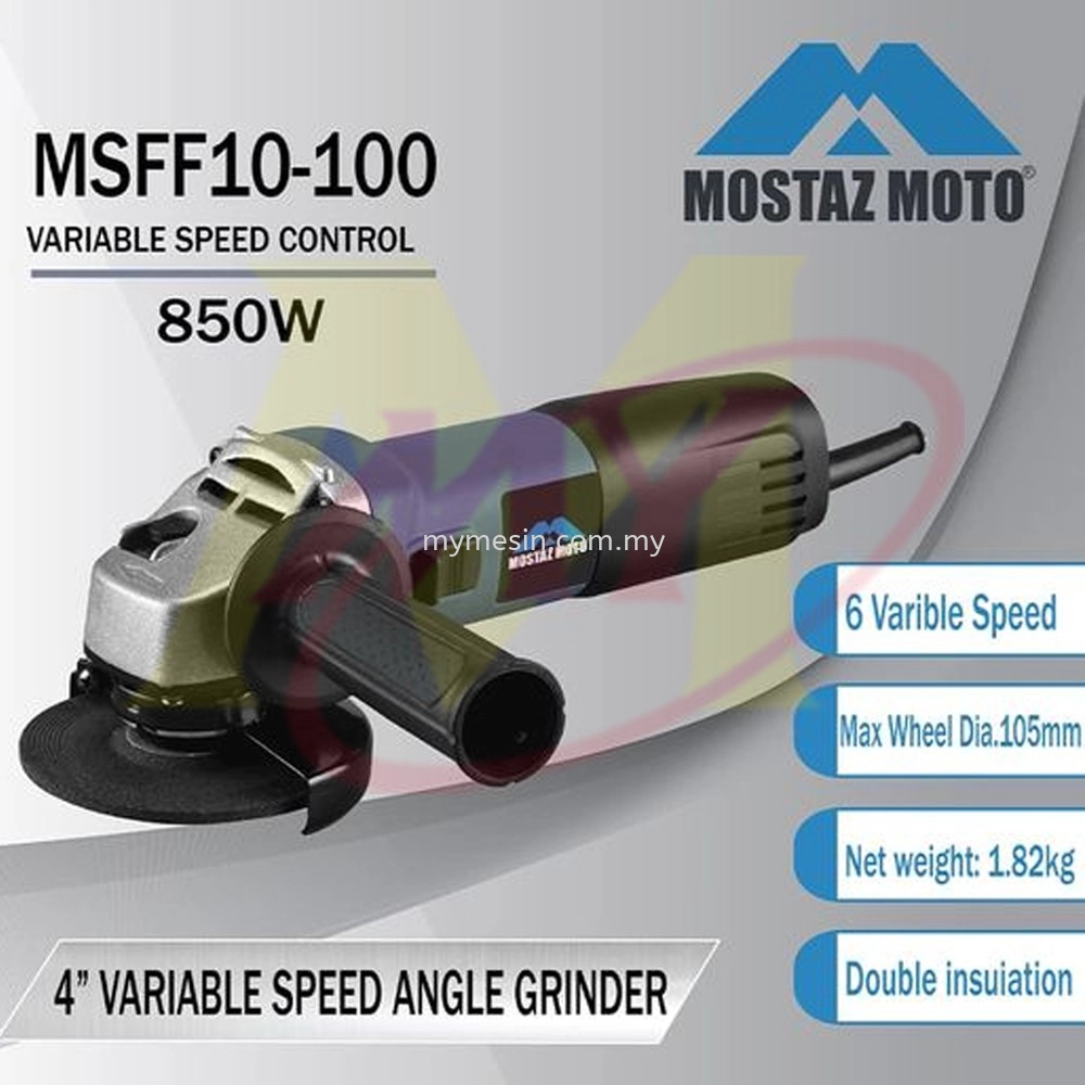 Mostaz Moto MSFF03-100 Angle Grinder 750W Mesin Grinder Potong Besi