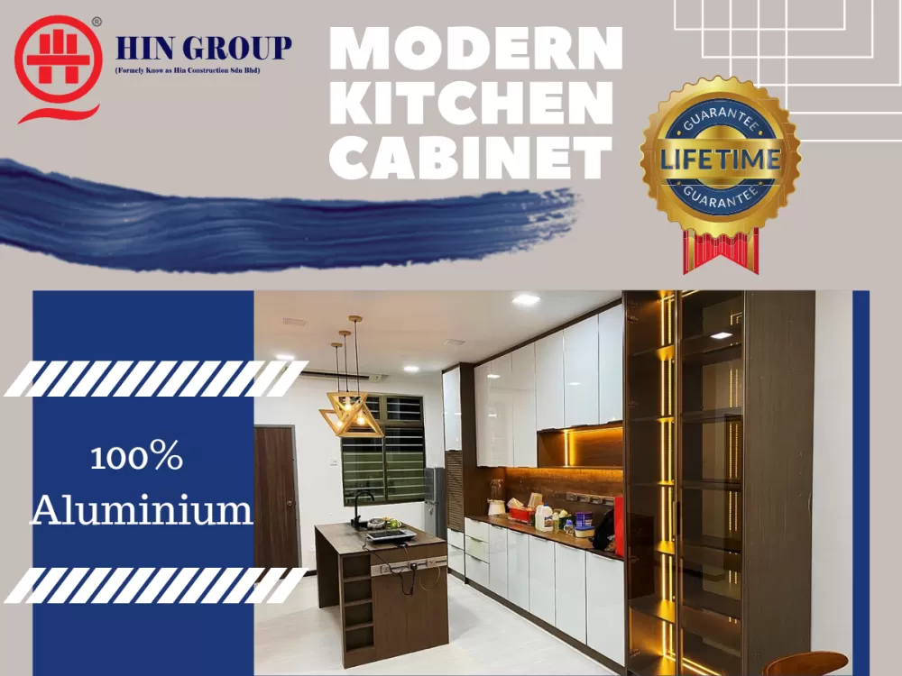 Hin Group - Kabinet Built-in Dapur Aluminium 100% Di Ecohill Sekarang