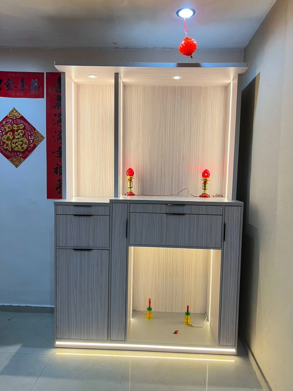 Modern Prayer Table | Feng Shui Altar Deliver to Penang Singapore Johor Perak