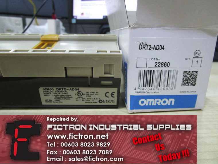 DRT2-AD04 DRT2AD04 OMRON Analog Terminal Supply Repair Malaysia Singapore Indonesia USA Thailand