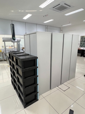 Swinging Glass Door Metal Locker Cabinet | Utility Shelves Deliver To HongRita Precision Bukit Minyak Penang Science Park Simpang Ampat Penang | Office Furniture Kedah