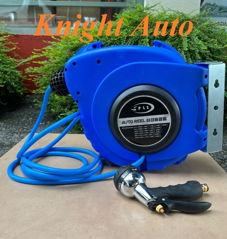Air Hose Reel (without top handle) 20m PVC with Sprayer Gun