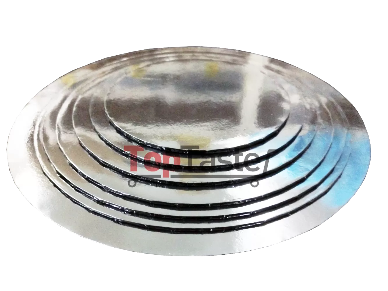 Cake Board Round Silver