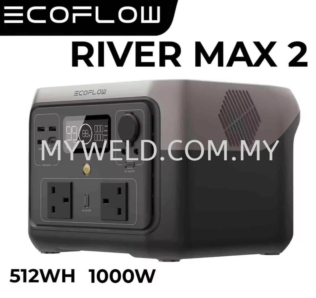 EcoFlow RIVER 2 Max Portable Power Station 512Wh Capacity,Solar