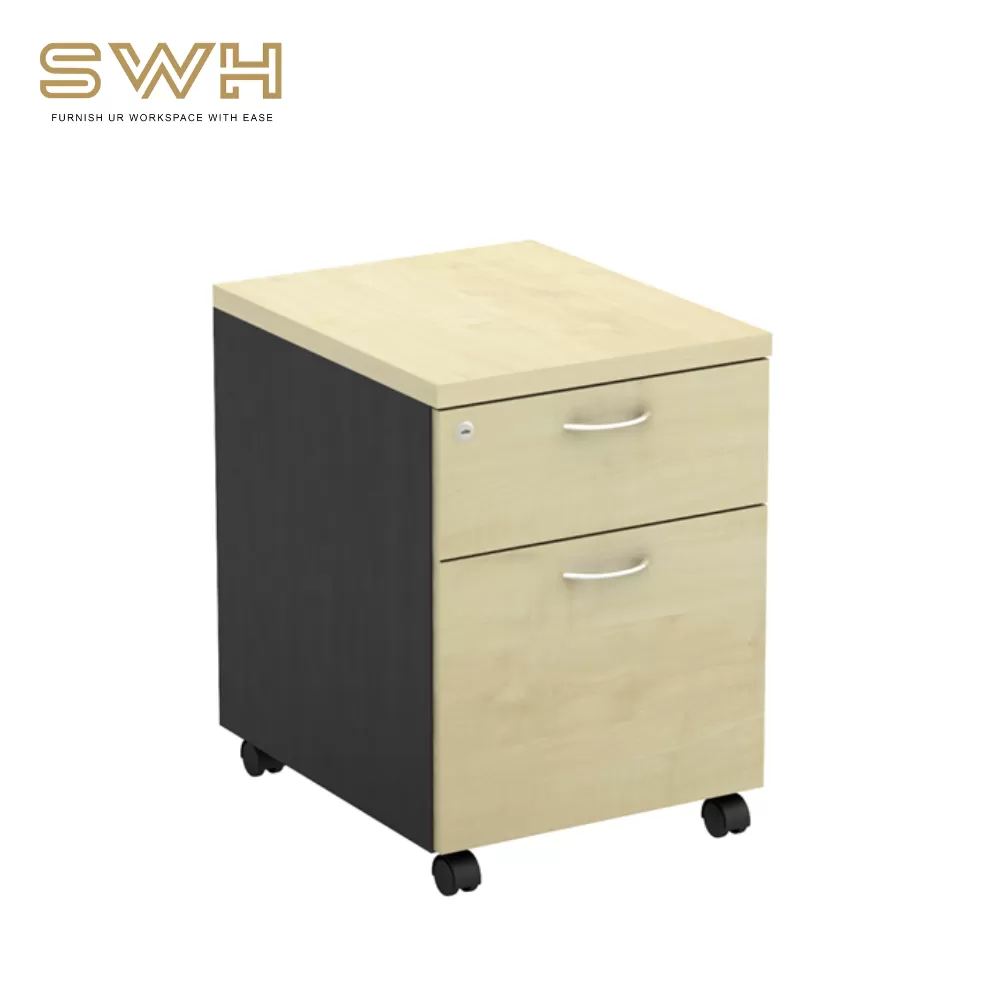  2 Mobile Pedestal 1 Drawer And 1 Filling | Office Furniture Penang