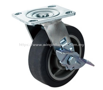 5" Plate Swivel Castor (LD) with Brake (C-10)