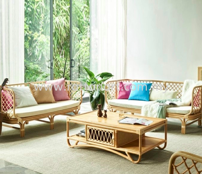 RATTAN COFFEE TABLE