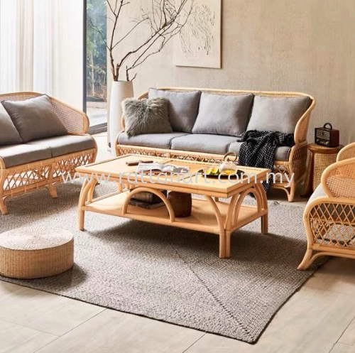 RATTAN COFFEE TABLE