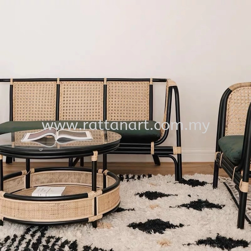 RATTAN COFFEE TABLE