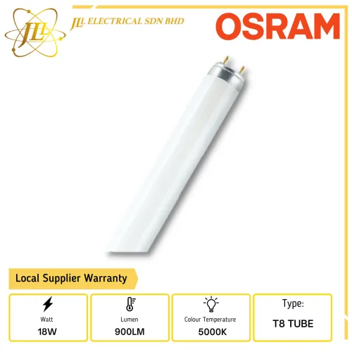 OSRAM L18W/950 900LM 5000K COLOR PROOF 2FEET TLD T8 TUBE 