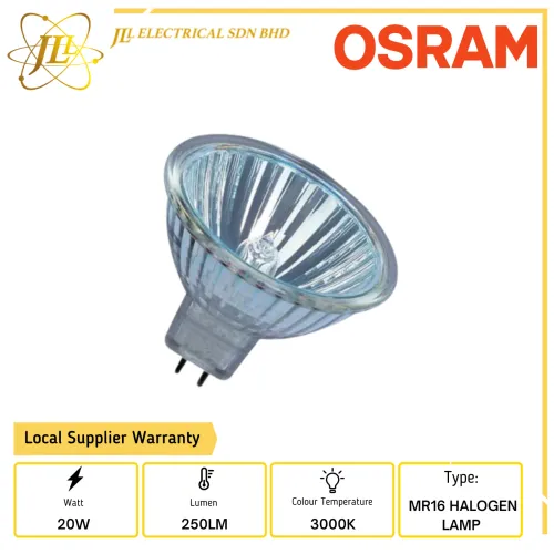 OSRAM 46860 TITAN 20W 12V 250LM 3000K MR16 HALOGEN LAMP