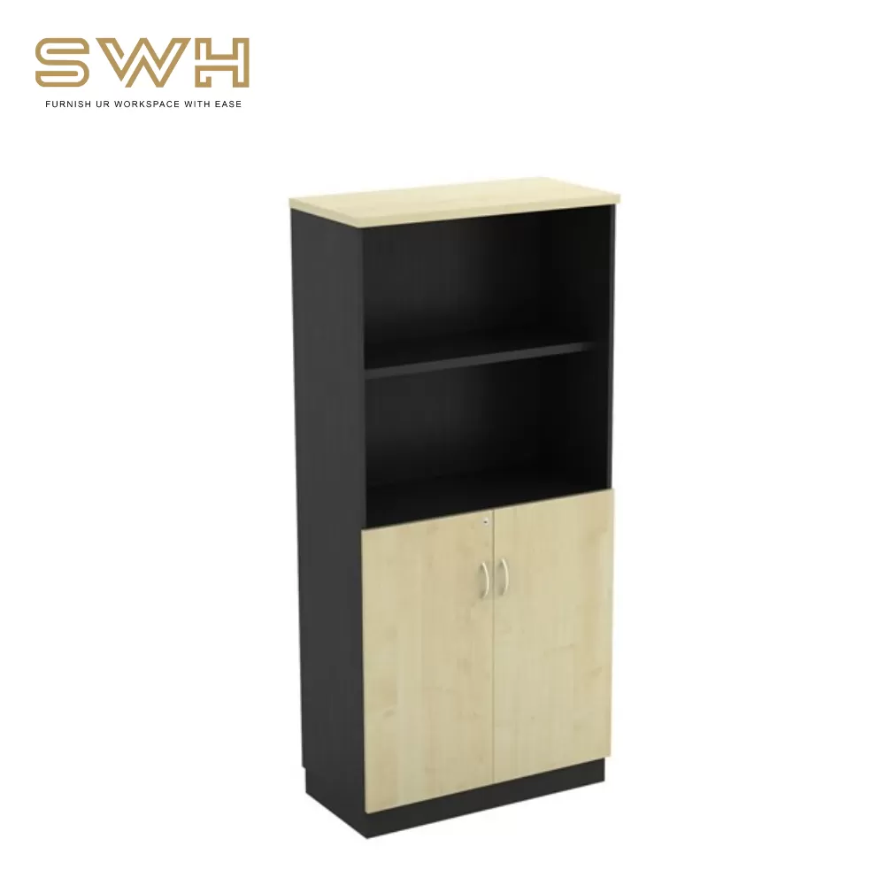 Semi Swinging Door Medium Cabinet | Office Furniture Penang