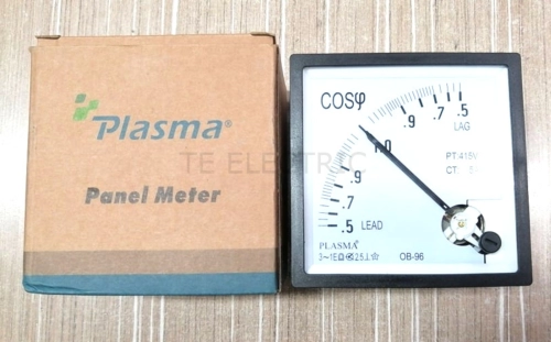 PLASMA OB96 POWER FACTOR METER (COS) 96mm X 96mm CT 5A 415V PANEL METER