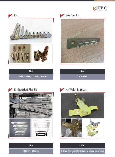 Aluminium Formwork Accessories  Aluminium Formwork Accessories  Kuala Lumpur (KL), Malaysia, Selangor Manufacturer, Supplier, Supply, Supplies | Crestform Scaffolding Sdn Bhd