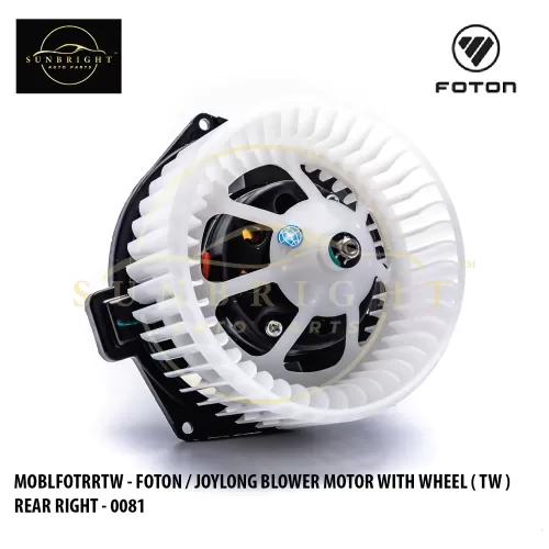 MOBLFOTRRTW - FOTON / JOYLONG BLOWER MOTOR WITH WHEEL ( TW ) REAR RIGHT - 0081