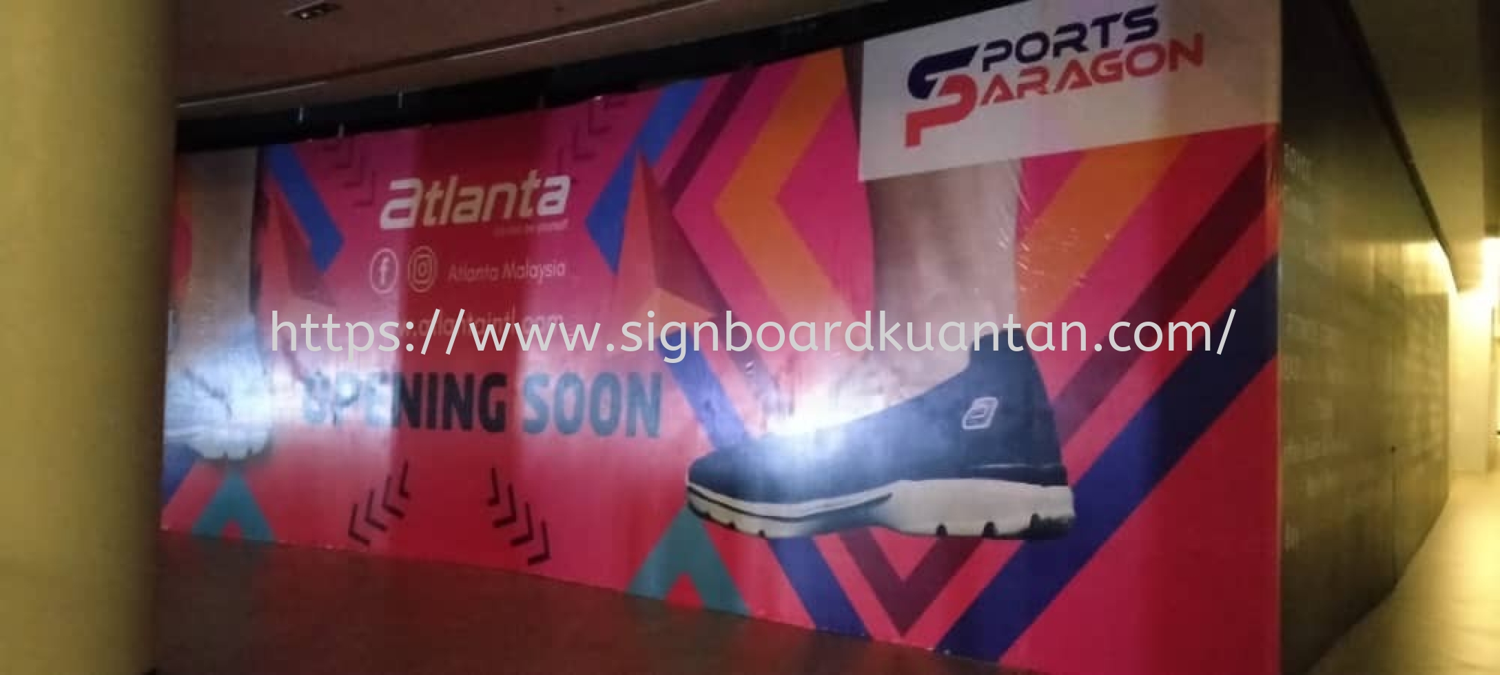 SPORTS PARAGON INDOOR SHOPPING MALL HOARDING PROJECT SIGNBOARD MALAYSIA AT KUALA TERENGGANU