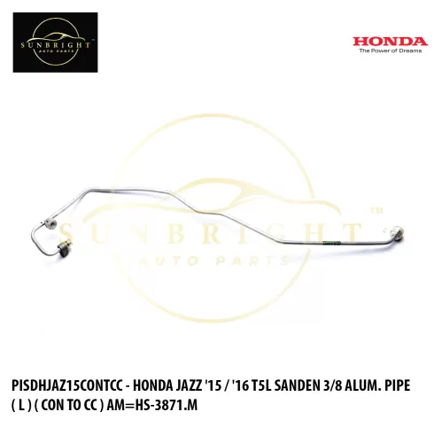 PISDHJAZ15CONTCC - HONDA JAZZ '15 / '16 T5L SANDEN 3/8 ALUM. PIPE ( L ) ( CON TO CC ) AM=HS-3871.M