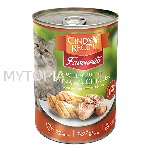 CINDY'S RECIPE FAVOURITE TUNA WITH CHICKEN 400G CINDY'S RECIPE  CAT FOOD Perak, Malaysia, Selangor, Kuala Lumpur (KL), Ipoh, Batu Gajah Supplier, Suppliers, Supply, Supplies | MYTOPIA PETCARE SDN. BHD.