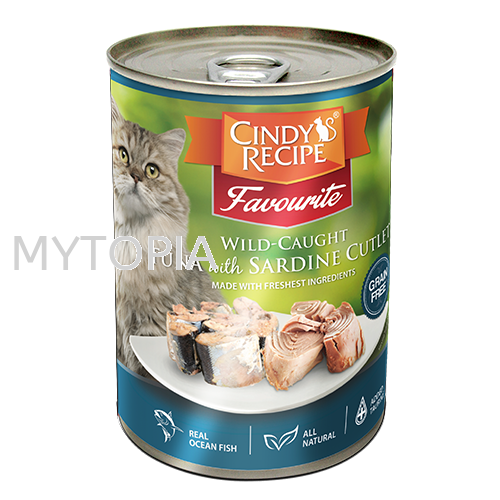 CINDY'S RECIPE FAVOURITE TUNA WITH SARDINE 400G CINDY'S RECIPE  CAT FOOD Perak, Malaysia, Selangor, Kuala Lumpur (KL), Ipoh, Batu Gajah Supplier, Suppliers, Supply, Supplies | MYTOPIA PETCARE SDN. BHD.