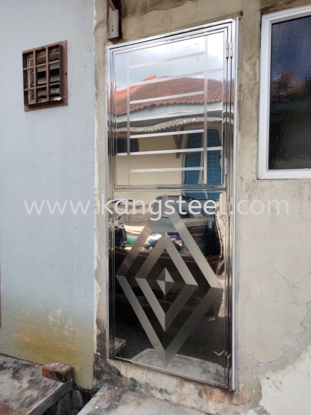 BD027 Back Door Johor Bahru, JB, Skudai Design, Installation, Supply | Kang Steel Engineering Sdn Bhd