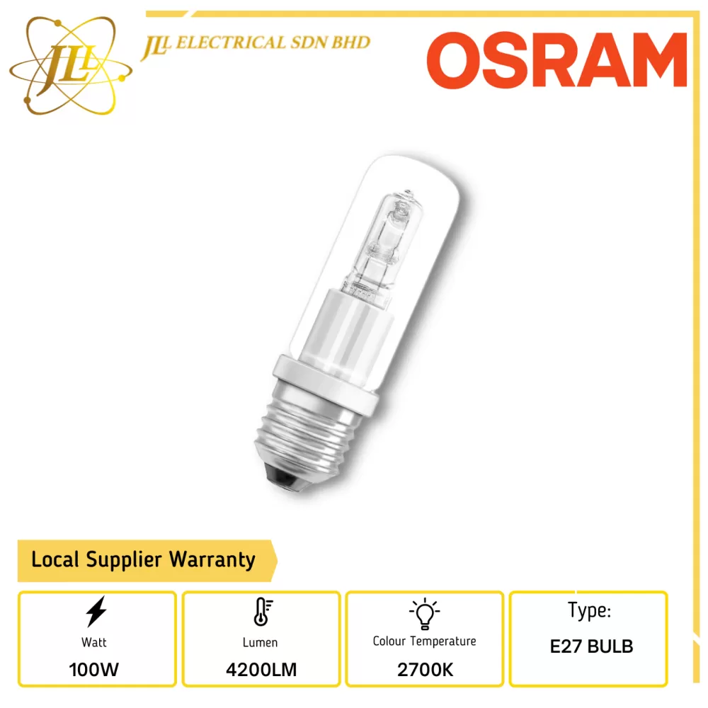 OSRAM HALOLUX 64401 100W 240V 4200LM 2700K E27 BULB OSRAM OSRAM BULBS Kuala  Lumpur (KL), Selangor, Malaysia Supplier, Supply, Supplies, Distributor |  JLL Electrical Sdn Bhd