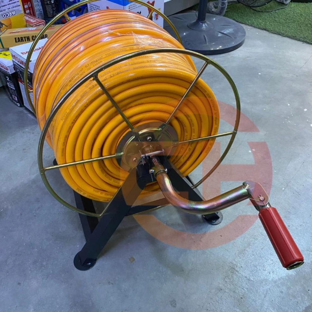 Heavy Duty Hose Reel With 100meter Pipe Roller Fit 100M 8.5MM Power ...