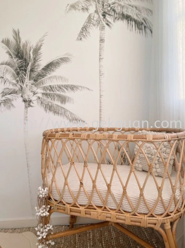RBB 039 - RATTAN BABY BED