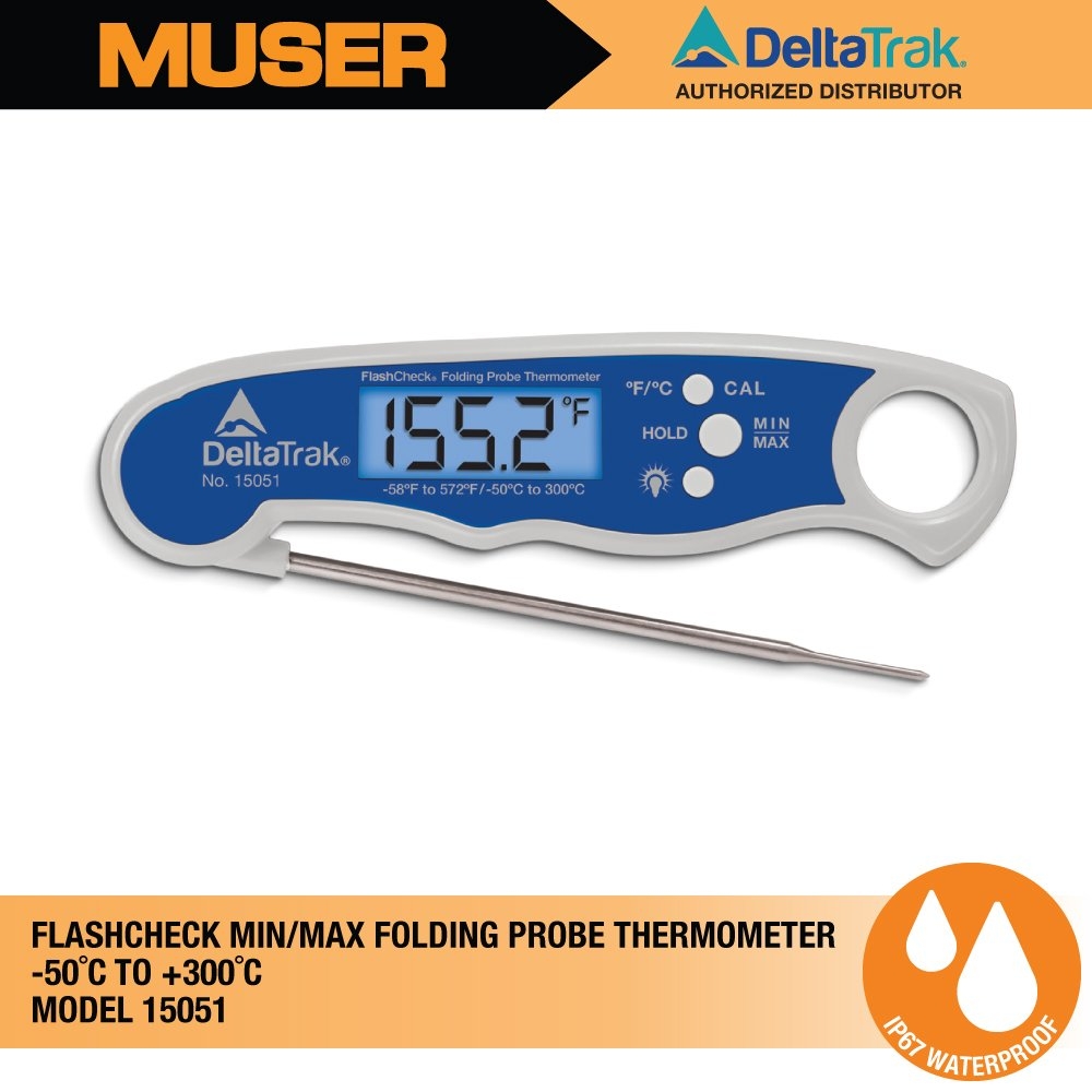 Penetration probe thermometer  Immersion thermometers, folding
