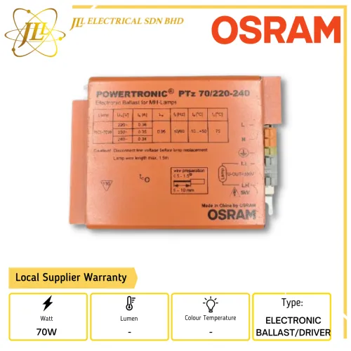 OSRAM PTz 70W 220-240V ELECTRONIC DRIVER / BALLAST