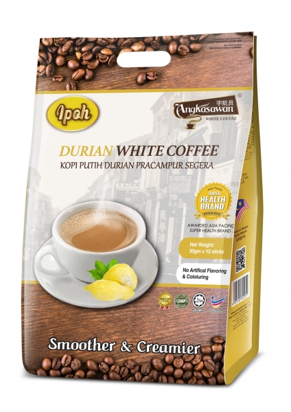 ANGKASAWAN DURIAN WHITE COFFEE 12'S X 30G - RM 13.40 ANGKASAWAN Malaysia, Selangor, Kuala Lumpur (KL) Manufacturer, Supplier, Supply, Supplies | Next Lo Products (M) Sdn Bhd