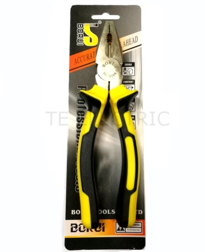 BORUI 8" COMBINATION PLIER CUTTER 8 INCH SLIP JOINT