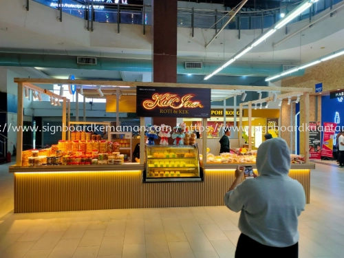 ROTI & KEK INDOOR 3D LED BOX UP STAINLESS STEEL BACKLIT SIGNAGE SIGNBOARD AT JABOR 