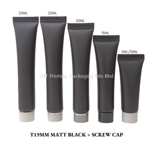 T19MM Matt Black With Screw Cap 