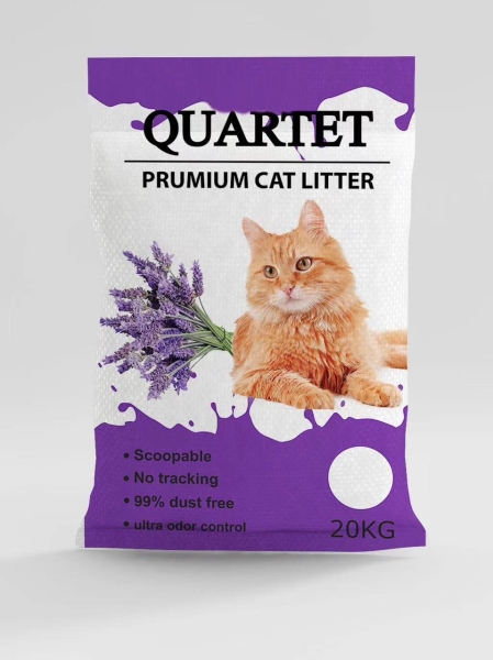 60023 Quartet 20Kgs Cat Litter - Lavender Bentonite Quartet Cat Litter Selangor, Malaysia, Kuala Lumpur (KL), Sungai Buloh Supplier, Suppliers, Supply, Supplies | Petopet Marketing Sdn Bhd