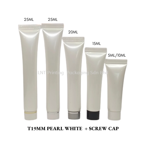 T19MM PEARL WHITE WITH SCREW CAP