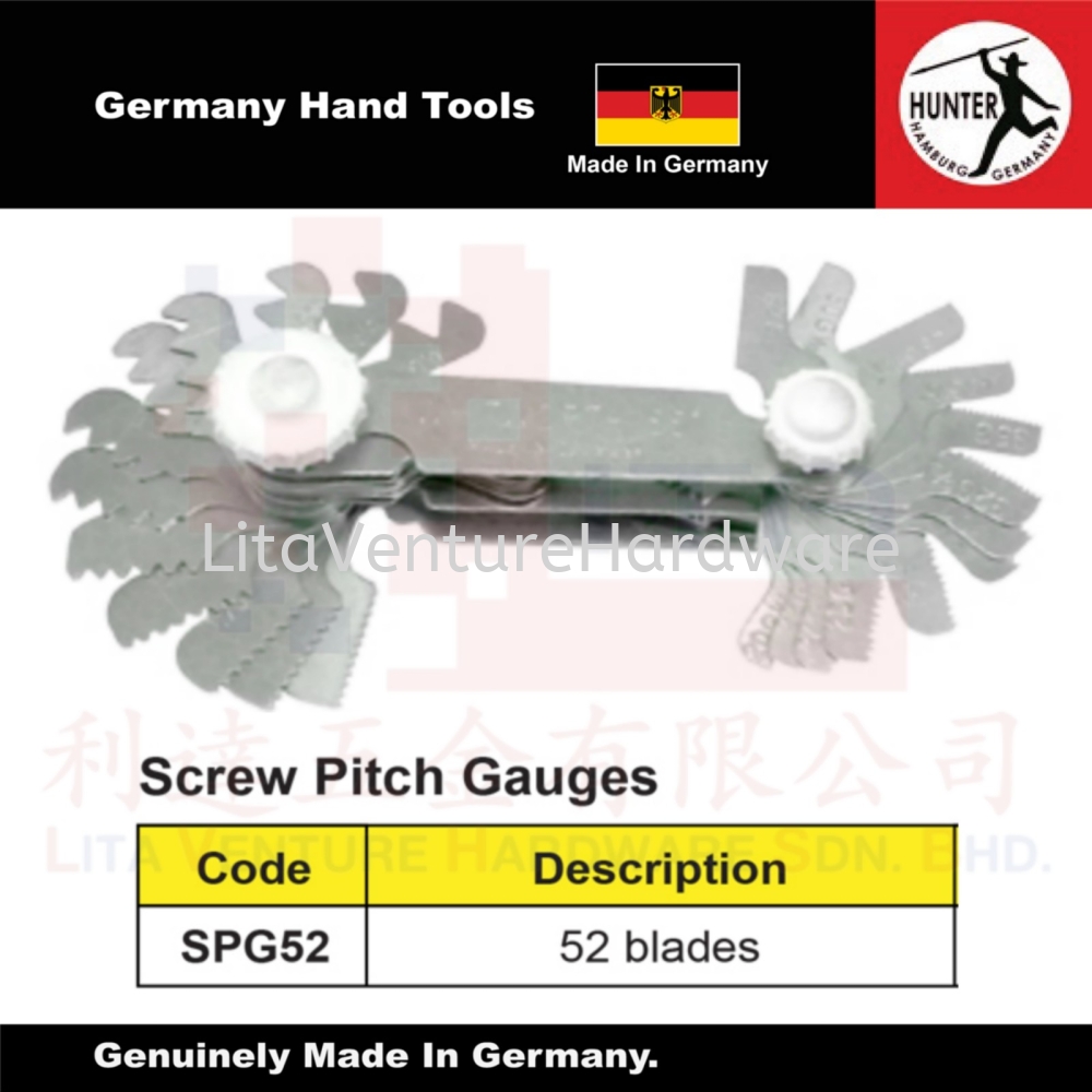 GERMANY BRAND SCREW PITCH GAUGES SPG52