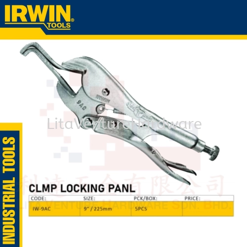 IRWIN BRAND CLAMP LOCKING PANEL IW9AC