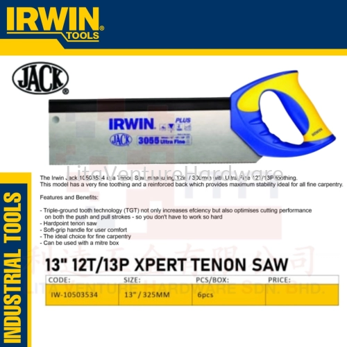 IRWIN BRAND 13'' 12T13P XPERT TENON SAW IW10503534