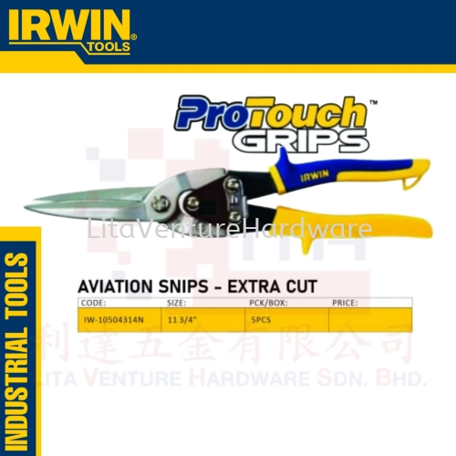 IRWIN BRAND AVIATION SNIPS-EXTRA CUT IW10504314N