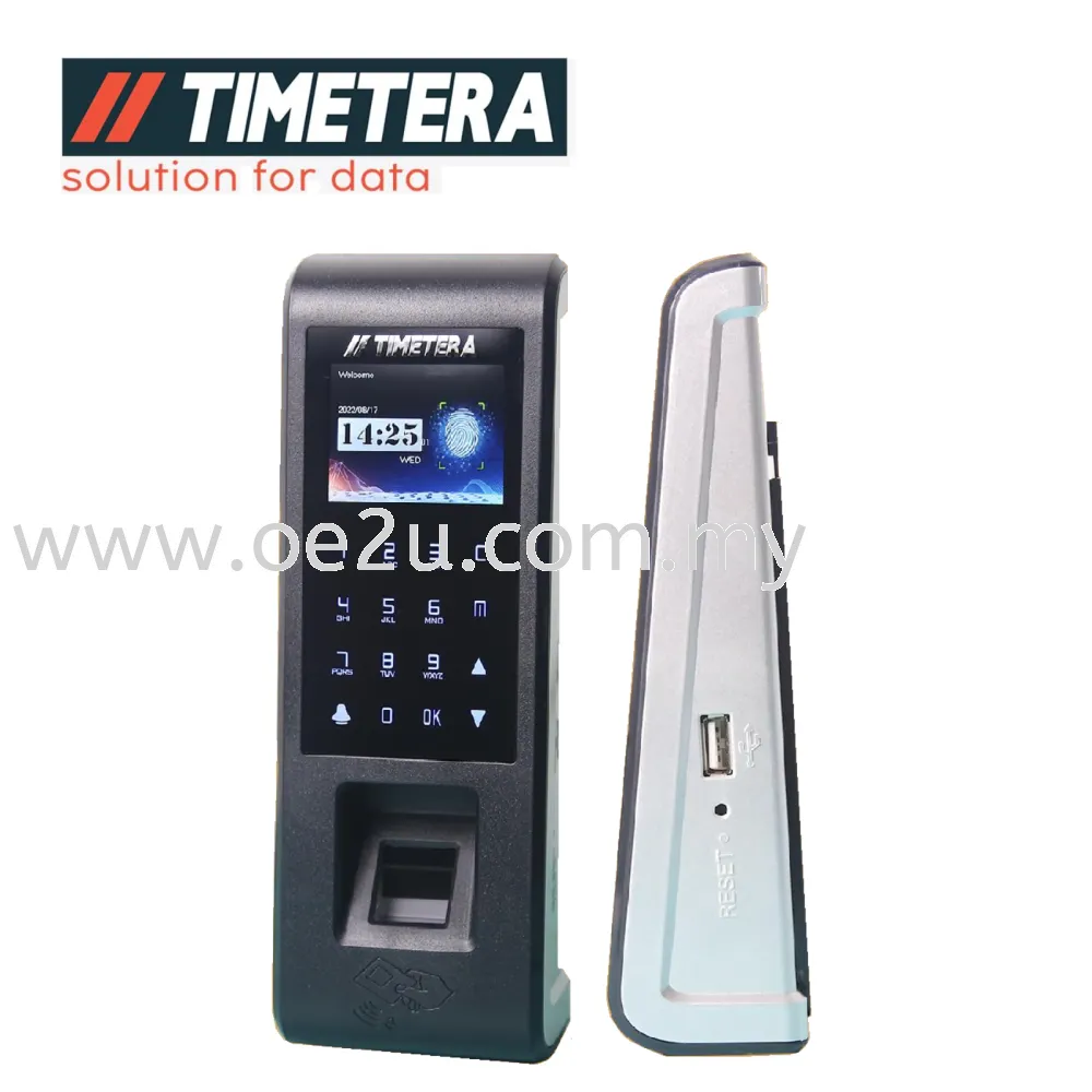 TIMETERA D250 Fingerprint Time Attendance System With Door Access Control (No Software Needed)