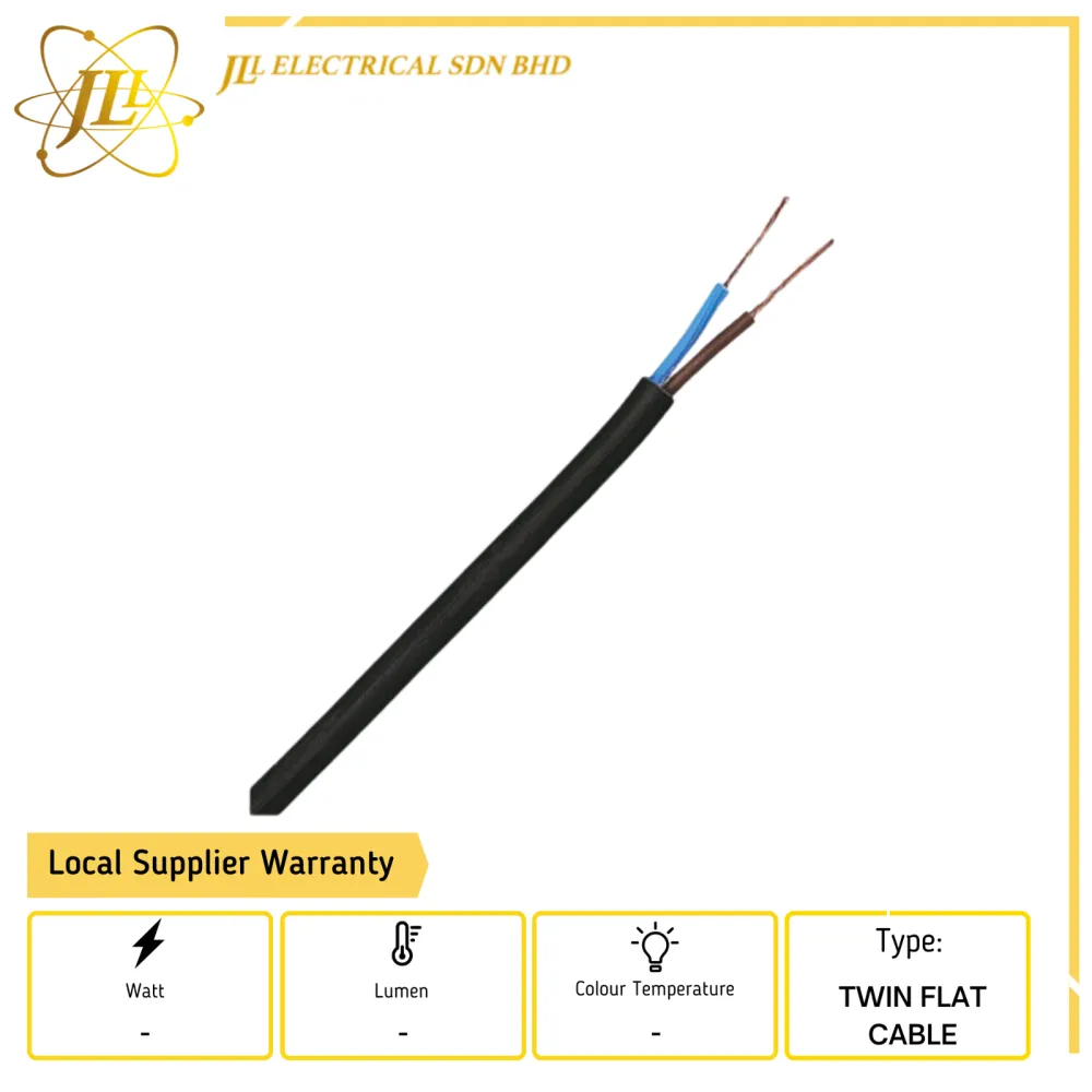 23/015 2CORE POWER CABLES - LOOSE 1 METER 